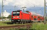 DB 147 018 (ohne Seitenlogo) auf RE3 - Anklam 28.05.2021