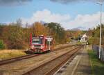 504 001 fährt als RB16 nach Mirow in den Bahnhof Wesenberg ein.
7.11.2021