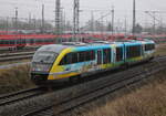 MV Design 642 040 als RB 13115(Wismar-Tessin)bei der Ausfahrt im Rostocker Hbf.07.01.2023