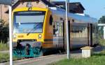 Nahverkehrszug in Mirow ( MeckPomm ), aufgenommen am 02.09.2005