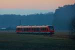 DB REGIO Lint 41 auf der Fahrt nach Pasewalk, hier kurz vor Torgelow. - 05.01.2016