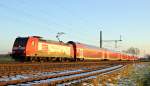 DB Regio 146 127  MARIENHAFE  mit RE 14027 Osnabrück Hbf - Bremen Hbf (Diepholz, 16.02.16).