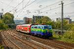 111 074 DB  Hilde  mit RB48-Ersatzzug in Wuppertal, am 02.05.2022.