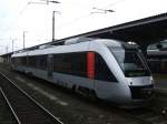 Die ABELLIO Lints (ersetzt fr kurze Zeit durch ABELLIO Stadler Flirt`s) fahren wieder nach lngerer Pause als RB 46  Nokia-Bahn  die Strecke Bochum-Gelsenkirchen-Bochum,im Bild der Lint  Herne  BR VT 11 003-2 mit VT 11 003-1 in Wanne Eickel Hbf. in Richtung Gelsenkirchen. (06.12.2007)