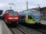 146 015-3 im Schub des RE1 Hamm - Aachen und der ET 017 als RB40  Bochum - Hagen.(19.07.2008)