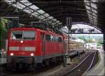 111 125 mit dem RE4871 nach Gieen in Aachen Hbf 5.7.2009