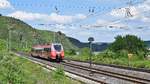 DB Regio 442 005/505 als RB 81 (12118)  Moseltalbahn  Koblenz Hbf - Trier Hbf (Winningen/Mosel, 04.06.18).