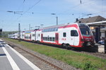 Stadler KISS CFL 2301 mit Stadler Flirt 3 429 127 SÜWEX aufgenommen 06.05.2016 im Bahnhof Wittlich Hbf