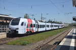 Stadler Flirt 3 429 127 SÜWEX mit Stadler KISS CFL 2301 aufgenommen 06.05.2016 im Bahnhof Wittlich Hbf 