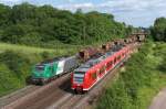 Eisenbahn kann so spannend sein! Am Sonntag 30.06.2013 standen wir auf der Brcke zum Hafen Saarlouis/Dillingen.