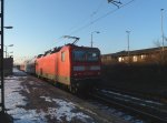 Der RE nach Hoyerswerda verlsst Dresden-Friedrichstadt 29.01.2011