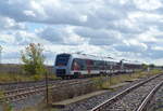 abellio 1648 404 + 1648 927 als RE 80548 von Erfurt Hbf nach Magdeburg Hbf, am 28.09.2019 am Bw Staßfurt.