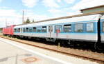  D-GfF 50 80 80-34 323-7 Bnrdz 450.9 in der RB 31946 (Abellio Ersatzverkehr) von Halle (S) Hbf nach Saalfeld (S), am 13.07.2022 in Naumburg (S) Hbf.