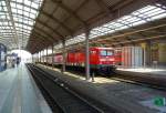 DB 112 138 mit der RB 36022 nach Magdeburg Hbf, in Halle (S) Hbf; 29.06.2010