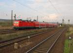 DB 143 137-8 mit der RB 26273 aus Halle (S) Hbf, am 13.04.2012 in Naumburg (S) Hbf.