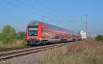 Eine RB mit dem Ziel Halle(Saale) war am 01.10.13 in Greppin Richtung Bitterfeld unterwegs.