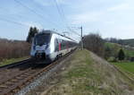 abellio 9442 807 als RB 74617 von Eisenach nach Weimar, am 25.03.2017 in Hopfgarten bei Weimar.