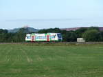 EB VT 011 als EBx 80976 von Saalfeld nach Erfurt Hbf, am 29.07.2017 bei Apfelstädt.