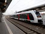 abellio 1648 434 als RE 80554 nach Magdeburg Hbf, am 13.02.2019 in Erfurt Hbf.