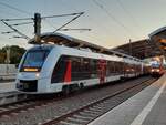 abellio 1648 448 als RE 74854 nach Magdeburg Hbf, am 30.09.2021 in Erfurt Hbf.