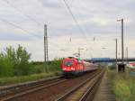 DB 182 009-1 mit der RB 16297 von Eisenach nach Sangerhausen, in Erfurt Ost; 03.09.2010