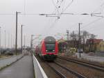 Die RB 16373 von Sangerhausen nach Erfurt Hbf, am 21.01.2014 in Erfurt Ost.