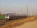 abellio 9442 301 als RB 74122 von Halle (S) Hbf nach Eisenach, am 27.02.2016 in Erfurt-Azmannsdorf.