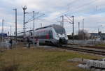 abellio 9442 102 als RB 74743 von Erfurt Hbf nach Sömmerda, am 27.02.2017 in Erfurt Ost.