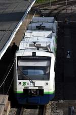 FREIBURG im Breisgau, 20.10.2019, Wagen 008 der Südwestdeutschen Verkehrs AG unter dem Markennamen Breisgau-S-Bahn als Regionalbahn nach Elzach im Hauptbahnhof