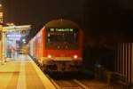 RB von Heidelberg Hbf nach Frankfurt(Main)Hbf.Am 20.01.10 beim Halt in Bensheim.
