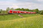 Der RE 22035 (Stuttgart – Tbingen) wurde am 22.05.2010 zwischen Wernau und Wendlingen abgelichtet.