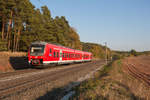 440 315 mit der RB 58802 von Nürnberg Hbf nach Neustadt (Aisch) Bahnhof bei Hagenbüchach, 17.10.2018