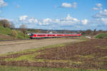 RE 4026 von München nach Nürnberg Hbf bei Fahlenbach, 18.03.2019