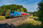 146 246  Bahnland Bayern  mit dem RE 4860 (München Hbf - Nürnberg Hbf) bei Postbauer-Heng, 22.07.2019
