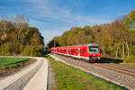 440 816 als RB (Würzburg Hbf - Treuchtlingen) bei Mörlbach, 26.10.2019