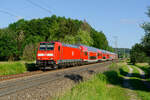 146 245 DB Regio mit RE 4860 (München Hbf - Nürnberg Hbf) bei Postbauer-Heng, 23.06.2020