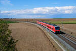 440 303 DB Regio als RB 58121 (Würzburg Hbf - Treuchtlingen) bei Gollhofen, 02.09.2020