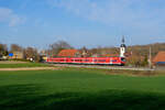 440 306 DB Regio als RB 58123 (Wrzburg Hbf - Treuchtlingen) bei Gntzheim, 31.03.2021