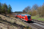 RE 4859 (Nürnberg Hbf - München Hbf) bei Postbauer-Heng, 23.04.2021