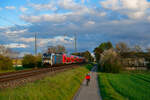 193 805 Railpool/DB Regio zieht RE 4970 (Nürnberg Hbf - Coburg) bei Strullendorf, 07.05.2021