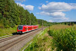 440 305 DB Regio als RB 58800 (Nürnberg Hbf - Neustadt (Aisch) Bahnhof) bei Hagenbüchach, 01.09.2021