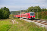 440 324 DB Regio als RB 58121 (Würzburg Hbf - Treuchtlingen) bei Lehrberg, 21.09.2021