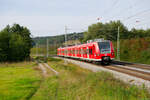 425 147 DB Regio als RB 58123 (Würzburg Hbf - Treuchtlingen) bei Lehrberg, 21.09.2021