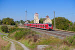425 071 DB Regio als RB 58121 (Würzburg Hbf - Treuchtlingen) bei Herrnberchtheim, 09.10.2021