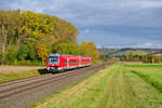 440 321 als RB (Gemünden - Würzburg Hbf) bei Retzbach-Zellingen, 23.10.2021