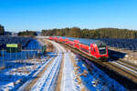 RE 4861 (Nürnberg Hbf - München Hbf) bei Parsberg, 14.01.2022