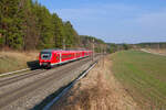 440 324 DB Regio als RE (N�rnberg Hbf - W�rzburg Hbf) bei Hagenb�chach, 20.03.2022