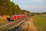 440 321 DB Regio als RE 58226 (Nürnberg Hbf - Würzburg Hbf) bei Hagenbüchach, 22.03.2022