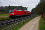 146 240 DB Regio als RE 4860 (M�nchen Hbf - N�rnberg Hbf) bei Mimberg, 05.04.2022