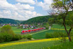 445 079 DB Regio als RB 59150 (M�nchen Hbf - Treuchtlingen) bei Dollnstein, 09.05.2022